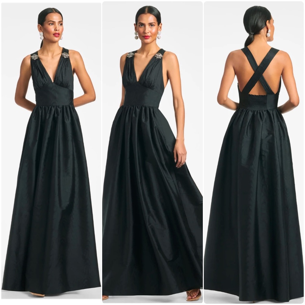 SACHIN & BABI Kenzia Gown Black size 0 - Picture 1 of 10